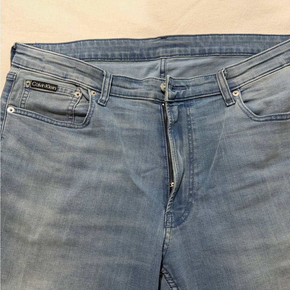 Calvin Klein Men's Denim Jeans in Light Blue